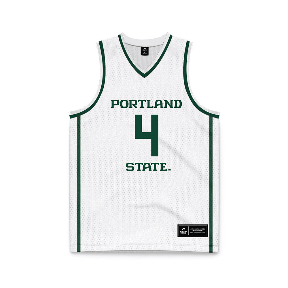Portland State - NCAA Women's Basketball : Sophie Buzzard - White Basketball Jersey-0