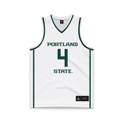 Portland State - NCAA Women's Basketball : Sophie Buzzard - White Basketball Jersey-0