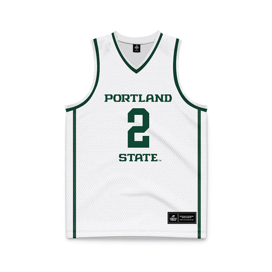 Portland State - NCAA Women's Basketball : Jamia Carter - White Basketball Jersey-0