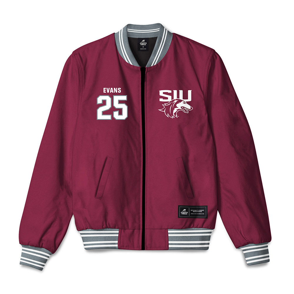 SIU Carbondale - NCAA Baseball : Andrew Evans - Bomber Jacket-0