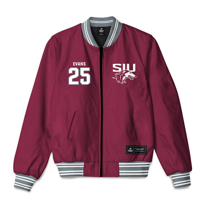 SIU Carbondale - NCAA Baseball : Andrew Evans - Bomber Jacket-0