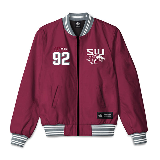 SIU Carbondale - NCAA Football : Elijah Gorman - Bomber Jacket-0