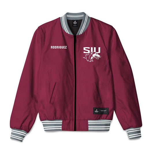 SIU Carbondale - NCAA Women's Swimming & Diving : Karen Rodriguez - Bomber Jacket-0