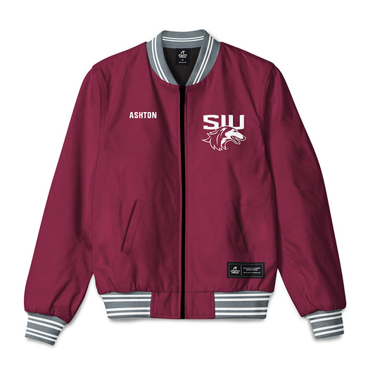 SIU Carbondale - NCAA Men's Track & Field : Shane Ashton - Bomber Jacket-0