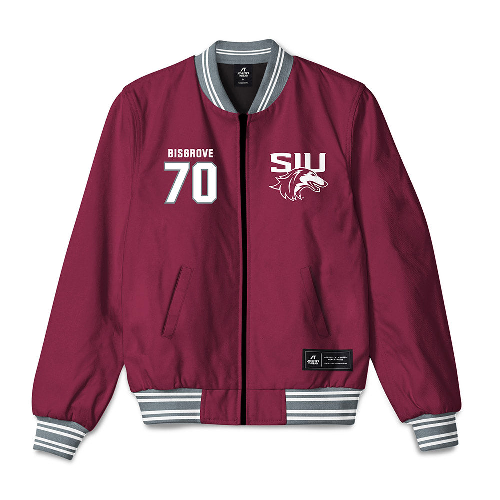 SIU Carbondale - NCAA Football : Brendan Bisgrove - Bomber Jacket-0