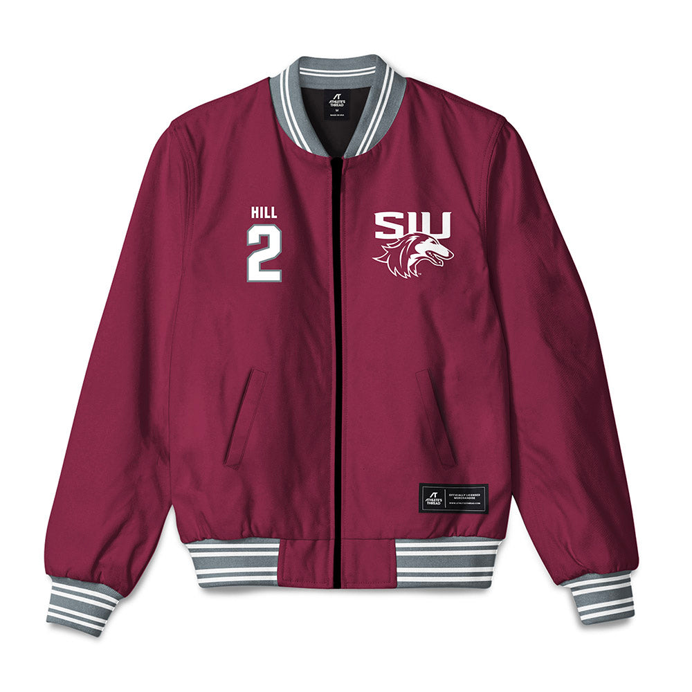 SIU Carbondale - NCAA Football : Naz Hill - Bomber Jacket-0