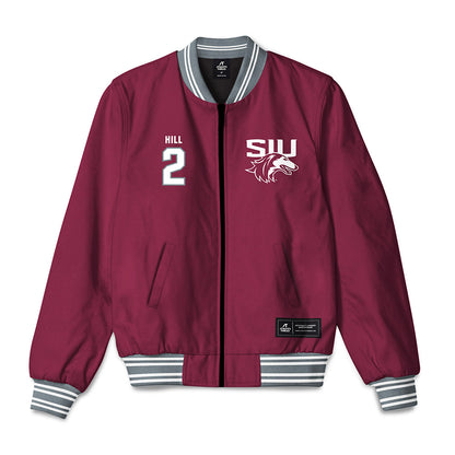 SIU Carbondale - NCAA Football : Naz Hill - Bomber Jacket-0