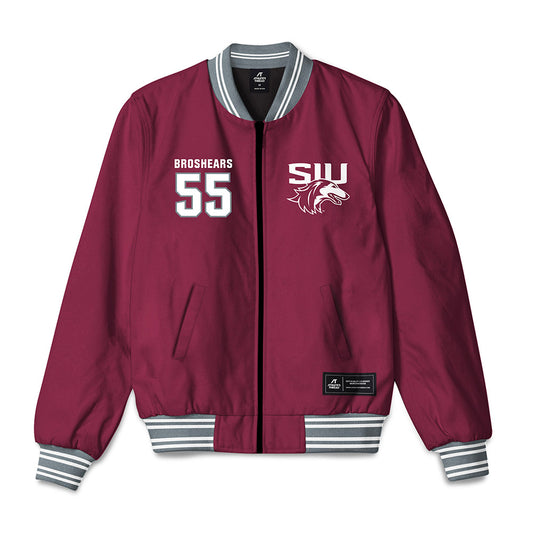 SIU Carbondale - NCAA Football : Alex Broshears - Bomber Jacket-0