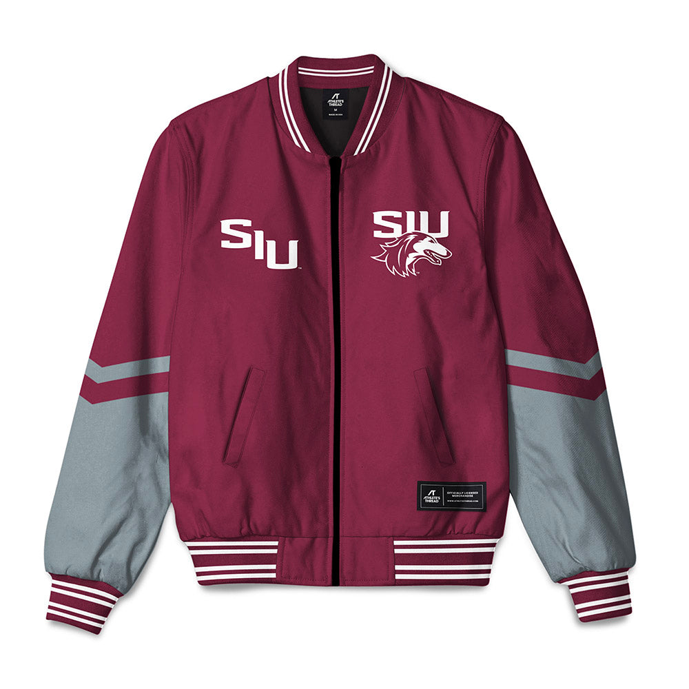 SIU Carbondale - NCAA Football : Jeremiah McClendon - Bomber Jacket-0
