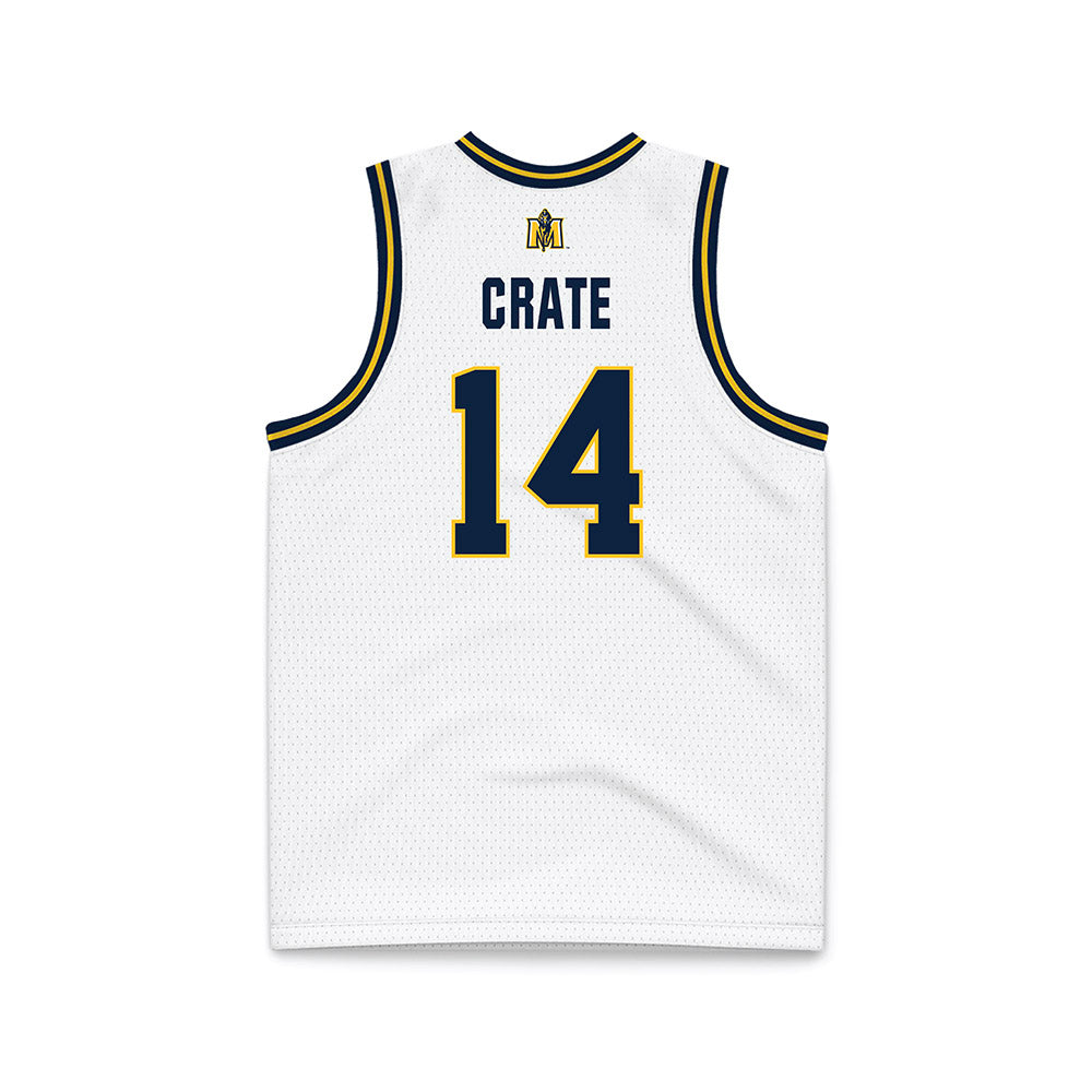 Murray State - NCAA Men's Basketball : Lachlan Crate - White Basketball Jersey-1