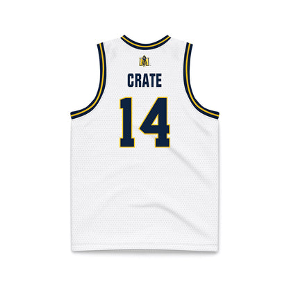 Murray State - NCAA Men's Basketball : Lachlan Crate - White Basketball Jersey-1