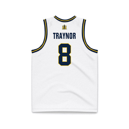 Murray State - NCAA Men's Basketball : Jayden Traynor - White Basketball Jersey-1