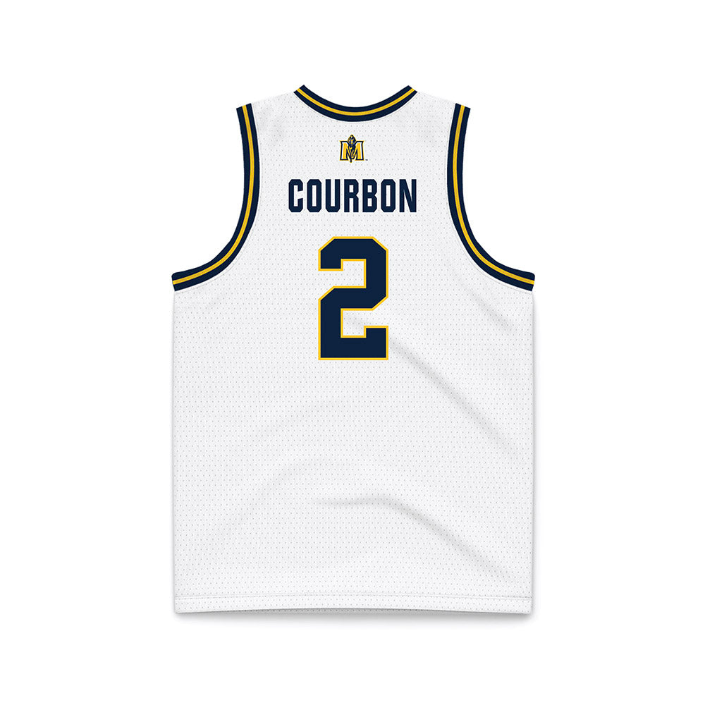 Murray State - NCAA Men's Basketball : Mathis Courbon - White Basketball Jersey-1