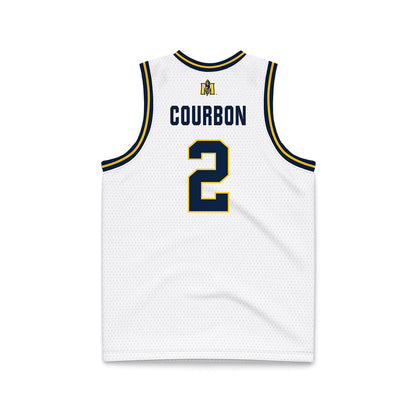 Murray State - NCAA Men's Basketball : Mathis Courbon - White Basketball Jersey-1
