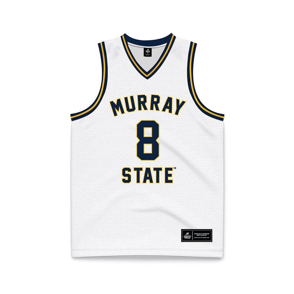 Murray State - NCAA Men's Basketball : Jayden Traynor - White Basketball Jersey-0