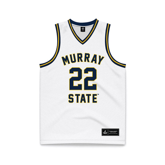 Murray State - NCAA Men's Basketball : Javon Jackson - White Basketball Jersey-0