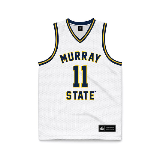 Murray State - NCAA Men's Basketball : Dylan Anderson - White Basketball Jersey-0