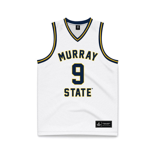 Murray State - NCAA Men's Basketball : Terence Harcum - White Basketball Jersey