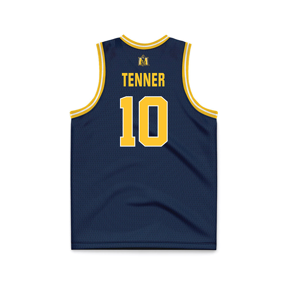 Murray State - NCAA Men's Basketball : KJ Tenner - Navy Basketball Jersey-1