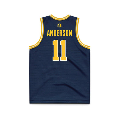 Murray State - NCAA Men's Basketball : Dylan Anderson - Navy Basketball Jersey-1