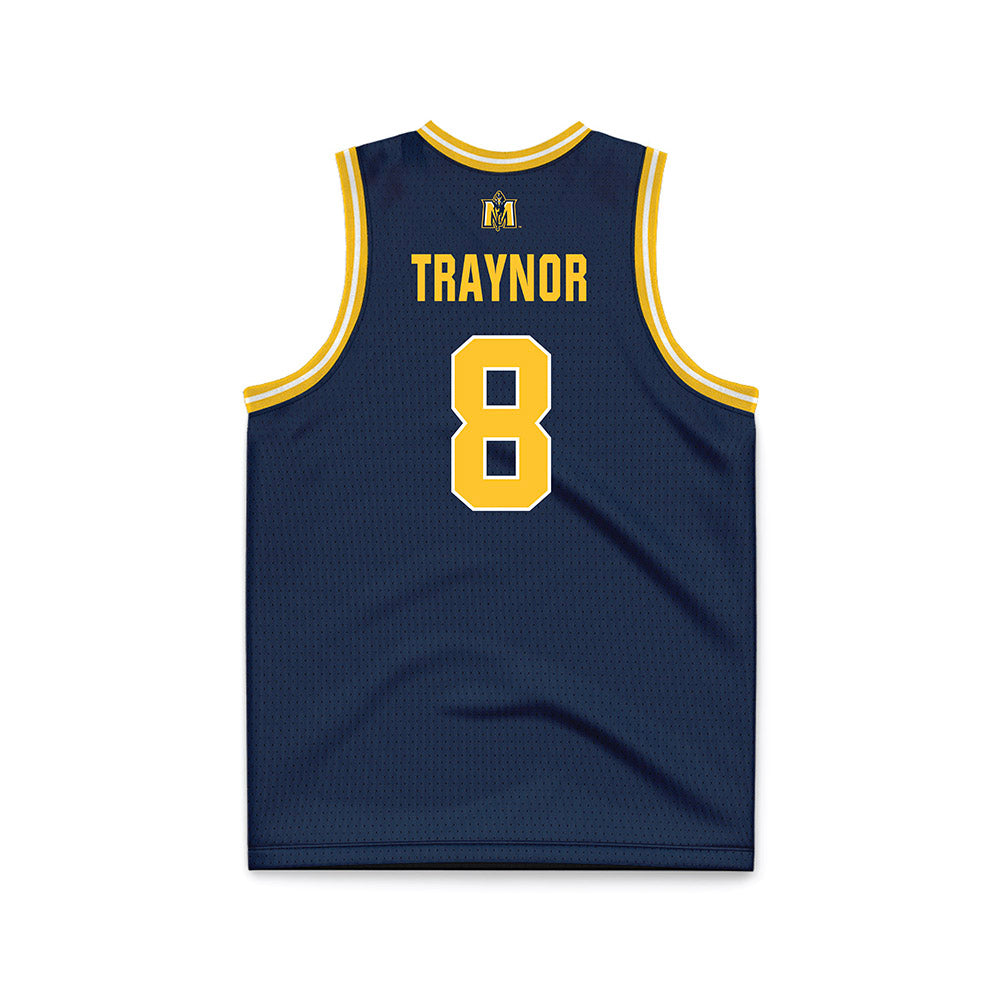 Murray State - NCAA Men's Basketball : Jayden Traynor - Navy Basketball Jersey-1