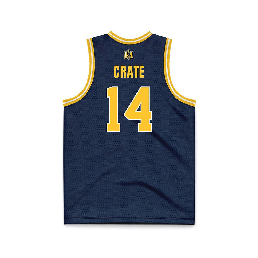 Murray State - NCAA Men's Basketball : Lachlan Crate - Navy Basketball Jersey-1