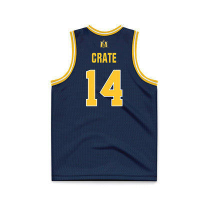 Murray State - NCAA Men's Basketball : Lachlan Crate - Navy Basketball Jersey-1