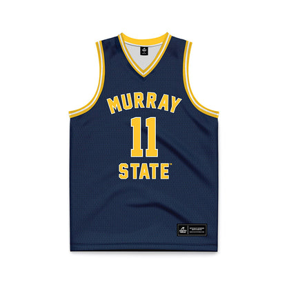 Murray State - NCAA Men's Basketball : Dylan Anderson - Navy Basketball Jersey-0