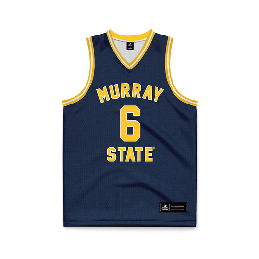 Murray State - NCAA Men's Basketball : brock vice - Navy Basketball Jersey-0