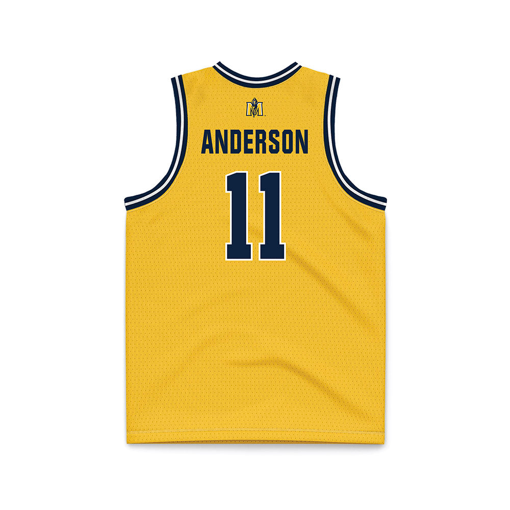 Murray State - NCAA Men's Basketball : Dylan Anderson - Gold Basketball Jersey-1