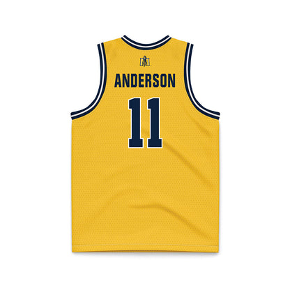 Murray State - NCAA Men's Basketball : Dylan Anderson - Gold Basketball Jersey-1