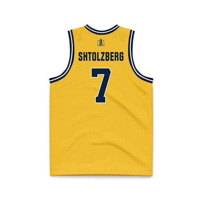 Murray State - NCAA Men's Basketball : Ben Shtolzberg - Gold Basketball Jersey-1