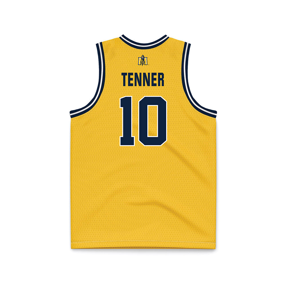 Murray State - NCAA Men's Basketball : KJ Tenner - Gold Basketball Jersey-1