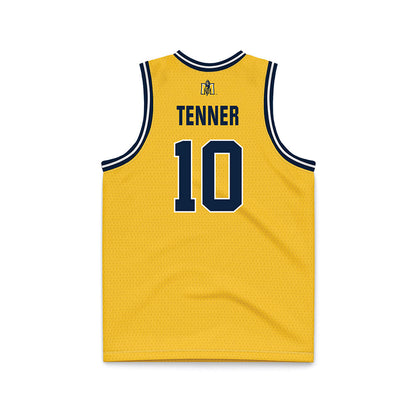 Murray State - NCAA Men's Basketball : KJ Tenner - Gold Basketball Jersey-1