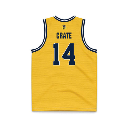 Murray State - NCAA Men's Basketball : Lachlan Crate - Gold Basketball Jersey-1