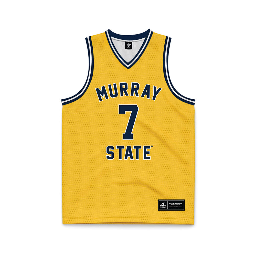 Murray State - NCAA Men's Basketball : Ben Shtolzberg - Gold Basketball Jersey-0