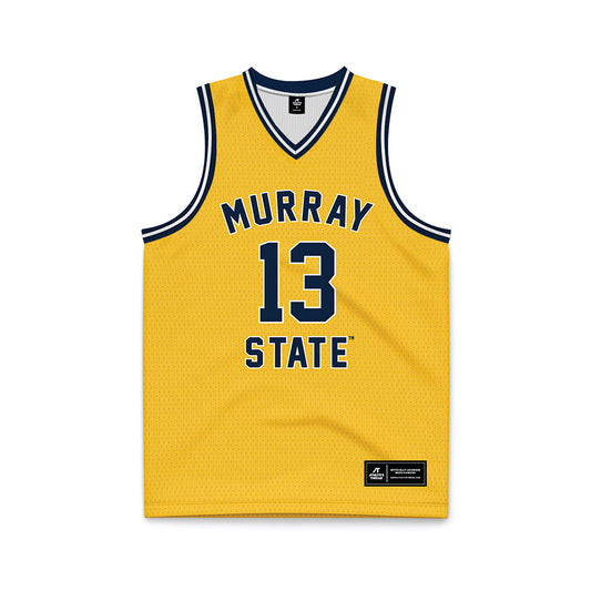 Murray State - NCAA Men's Basketball : Mason Miller - Gold Basketball Jersey-0