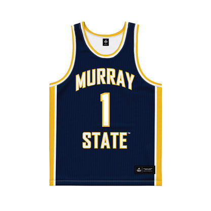 Murray State - NCAA Women's Basketball : Halli Poock - Navy Basketball Jersey