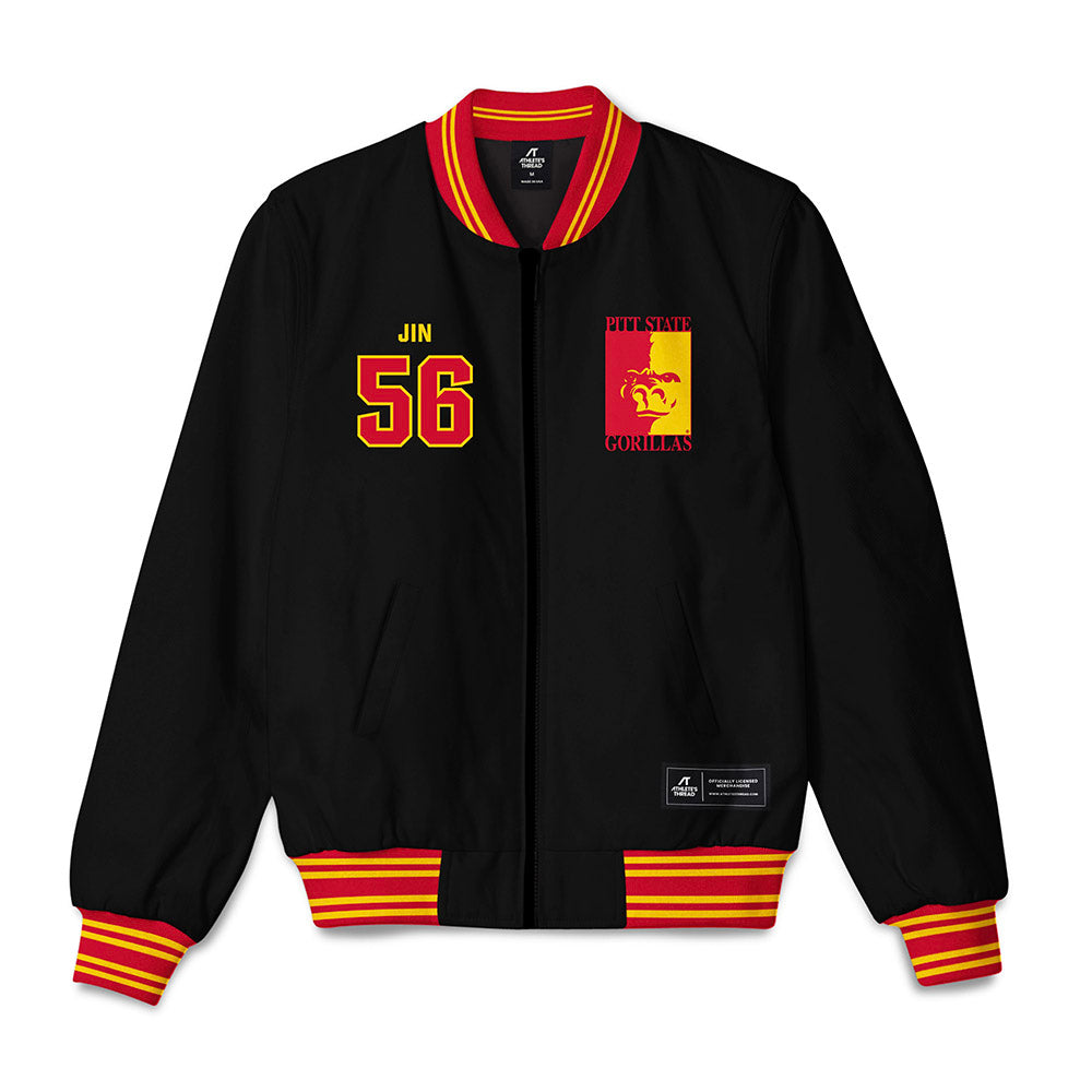 Pitt State - NCAA Football : Charlie Jin - Bomber Jacket-0