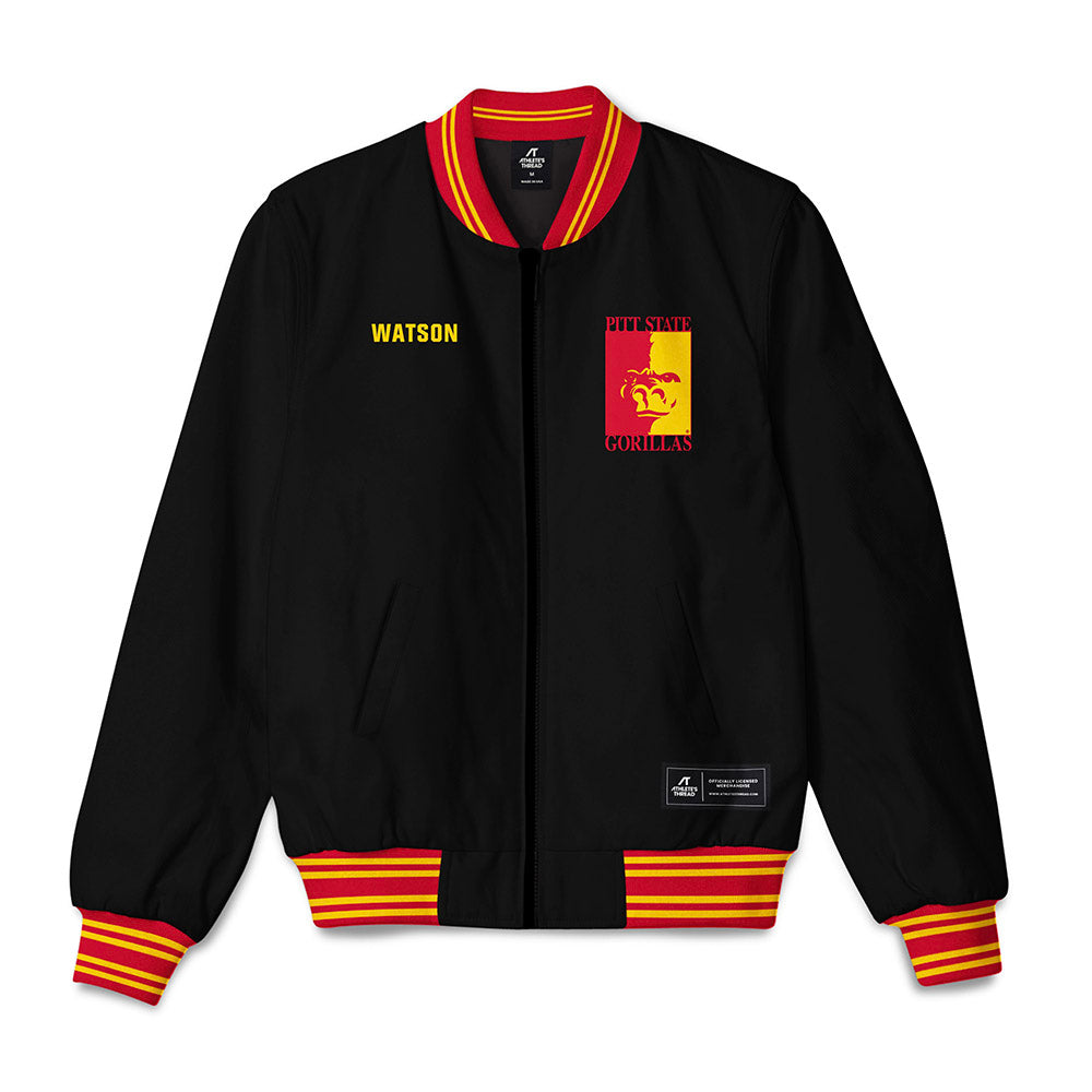 Pitt State - NCAA Men's Track & Field : Nate Watson - Bomber Jacket-0