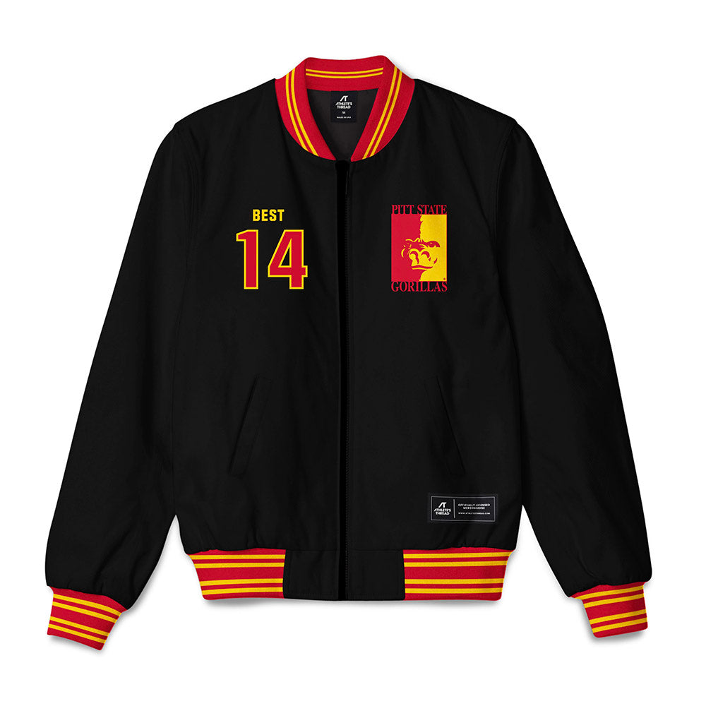 Pitt State - NCAA Football : Khali Best - Bomber Jacket-0