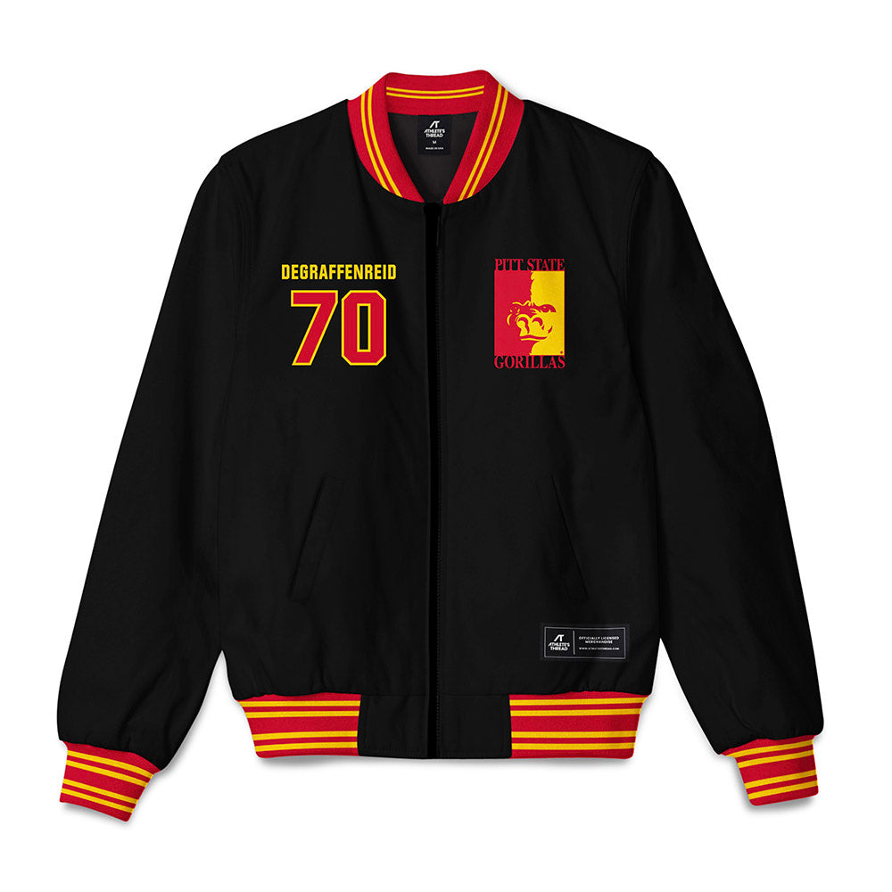 Pitt State - NCAA Football : Kaden Degraffenreid - Bomber Jacket-0