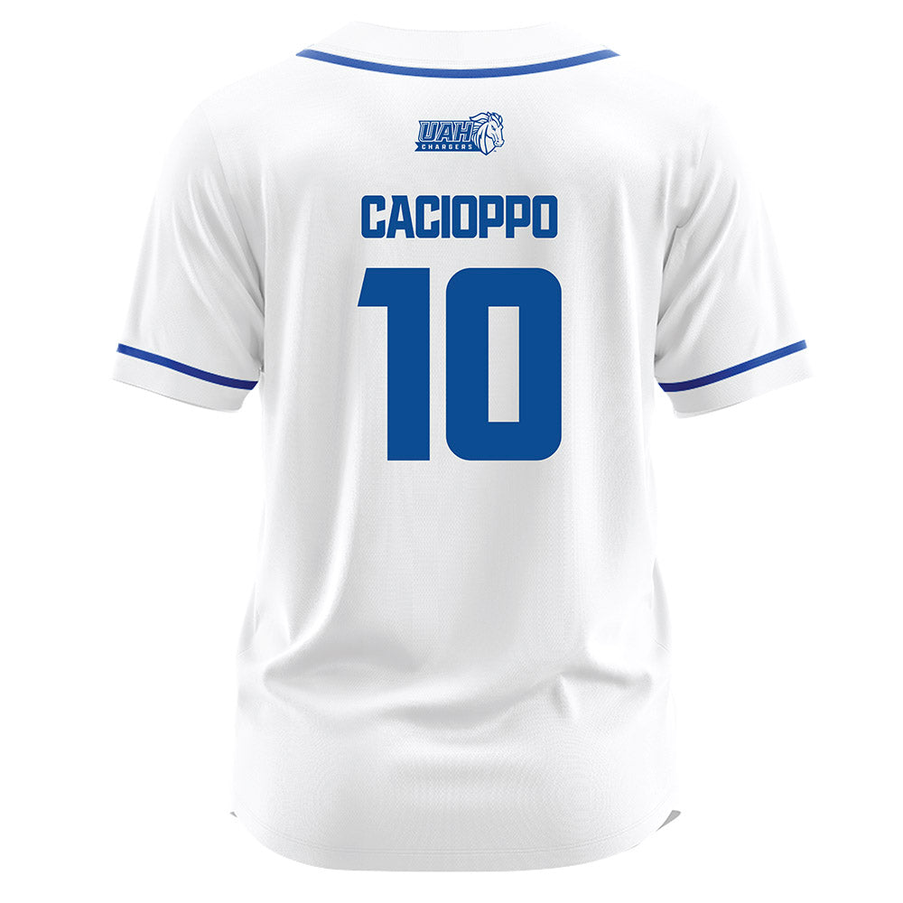 UAH - NCAA Baseball : Cross Cacioppo - White Jersey-1