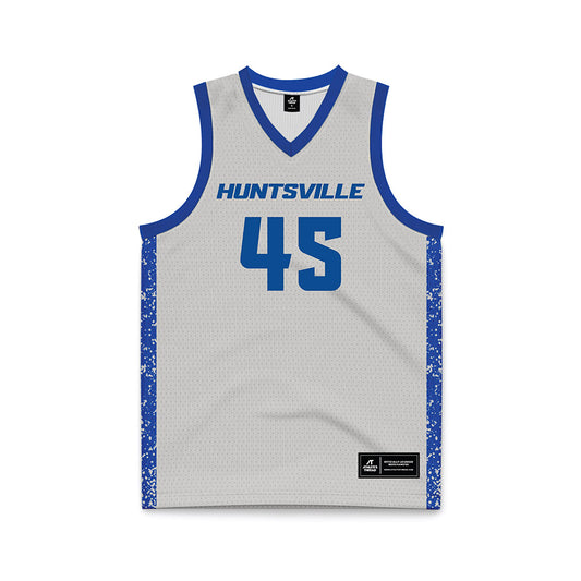 UAH - NCAA Men's Basketball : Jordan Mabe - Grey Basketball Jersey-0