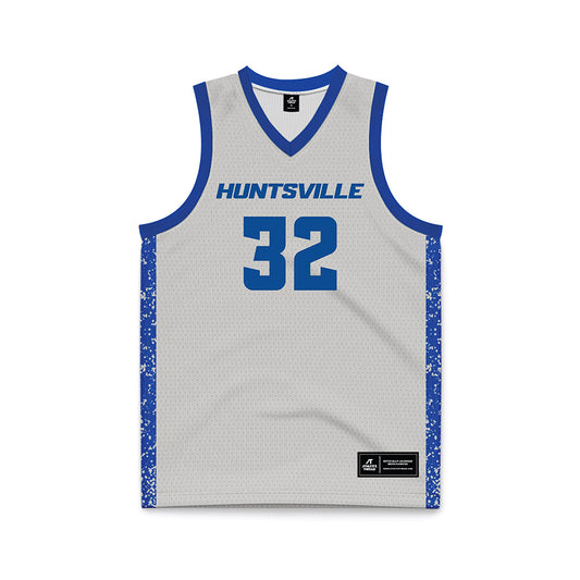 UAH - NCAA Men's Basketball : Matt Thurman - Grey Basketball Jersey-0