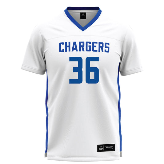 UAH - NCAA Men's Lacrosse : Andrew Bauer - White Lacrosse Jersey-0