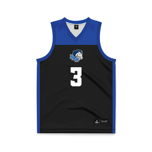 UAH - NCAA Women's Basketball : Mia Hollingsworth - Black Basketball Jersey-0
