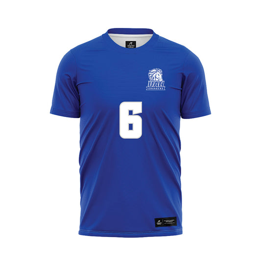 UAH - NCAA Women's Soccer : Adriana Rojas - Blue Soccer Jersey-0
