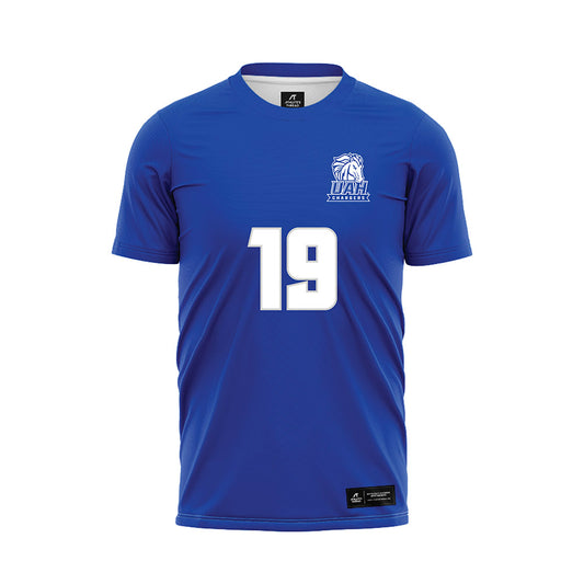UAH - NCAA Women's Soccer : Anna Kate Wallace - Blue Soccer Jersey-0
