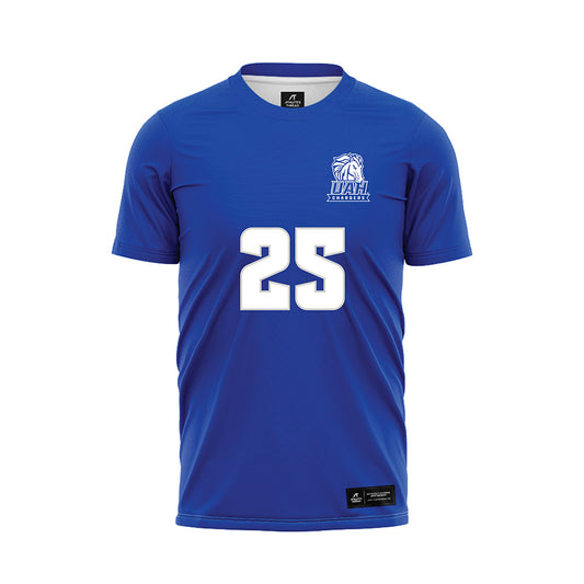 UAH - NCAA Women's Soccer : Michelle White - Blue Soccer Jersey-0